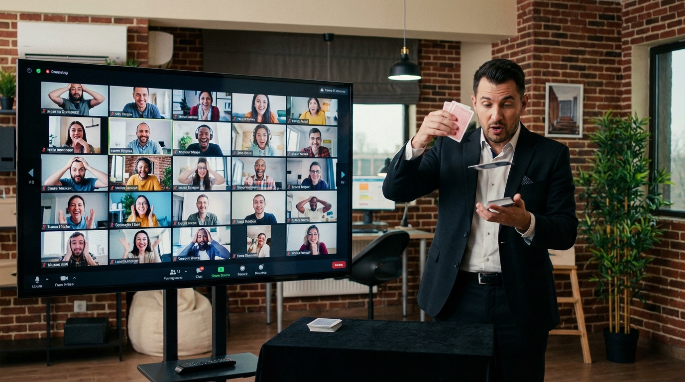 Zoom Corporate Team Building — Magic & Mentalism